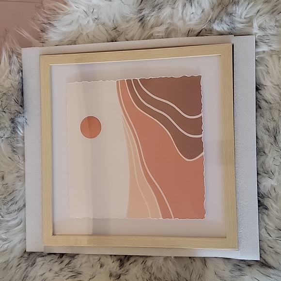 ArtbyHannah 4 pack 12x12 Framed Boho Wall Art Decor - Picture 5 of 6